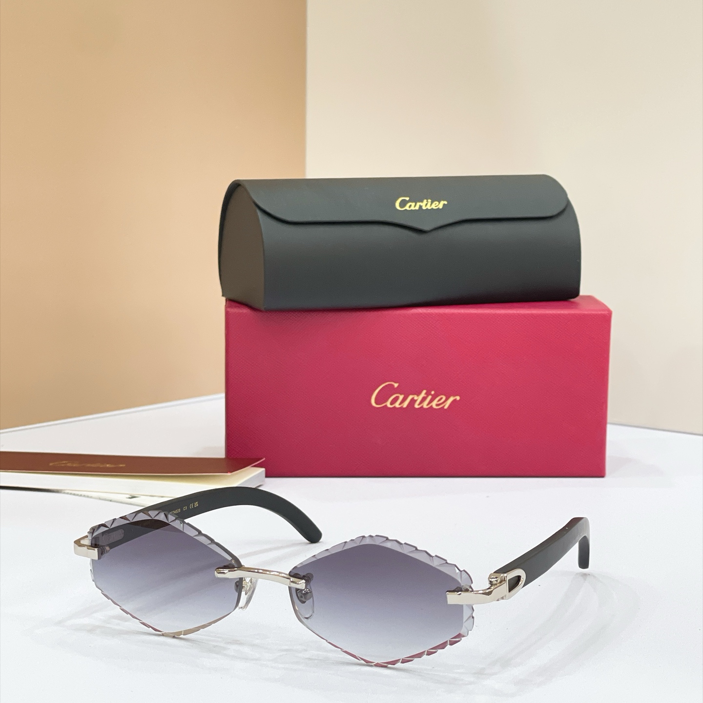 Cartier Rimless Oval Optical Glasses