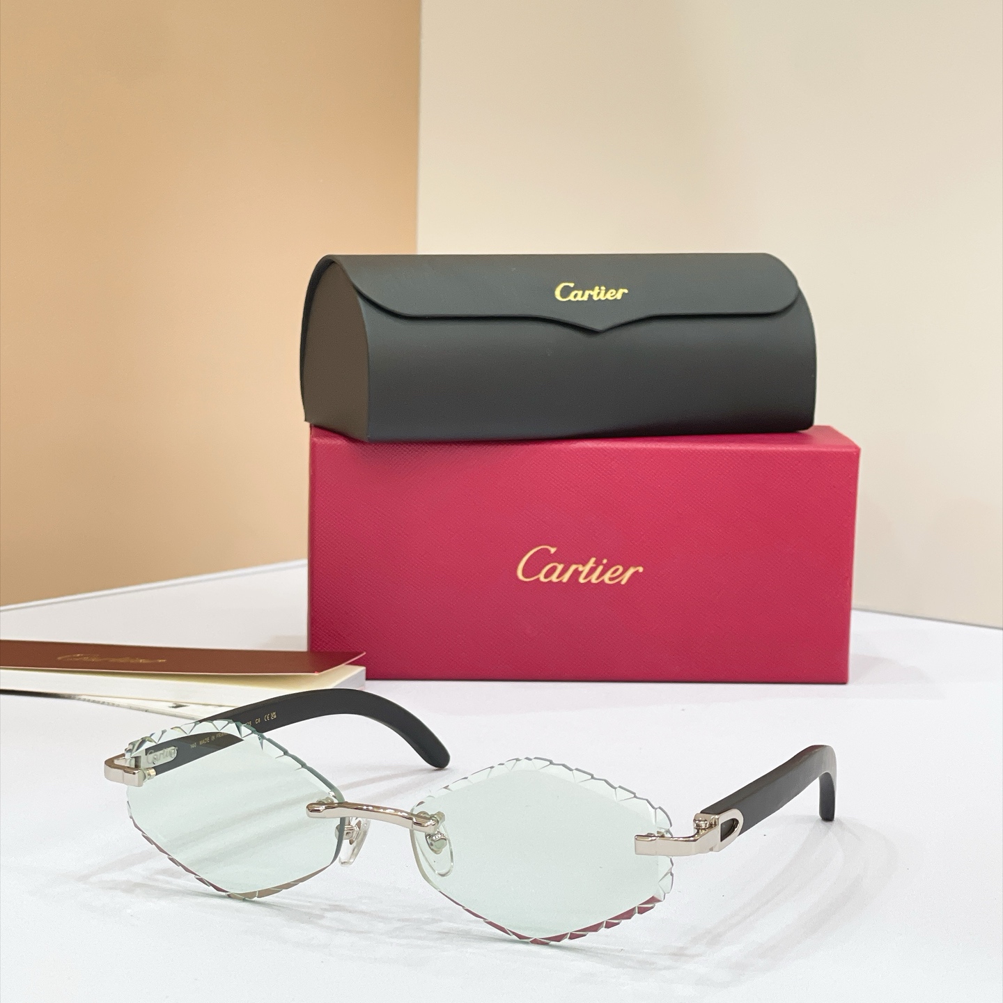 Cartier Rimless Oval Optical Glasses
