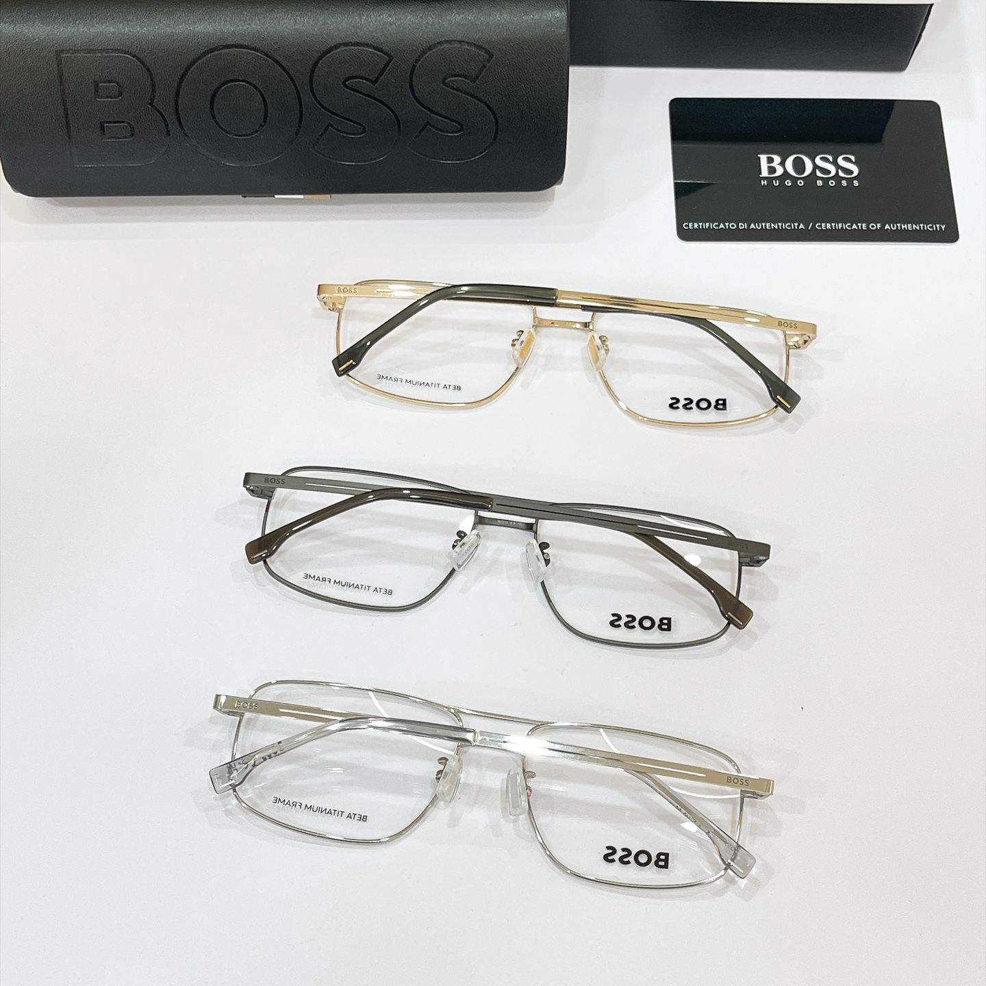 BOSS✨✨✨MODEL: Boss 1822✨✨✨SIZE：56口17-145✨✨✨钛～～原装货品～～