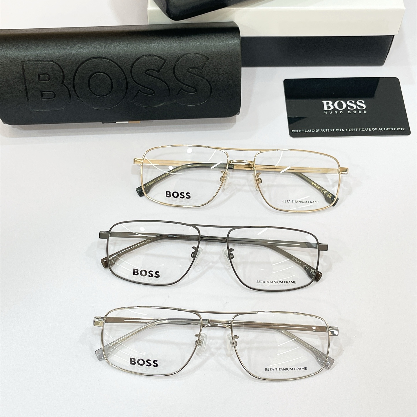 BOSS✨✨✨MODEL: Boss 1822✨✨✨SIZE：56口17-145✨✨✨钛～～原装货品～～