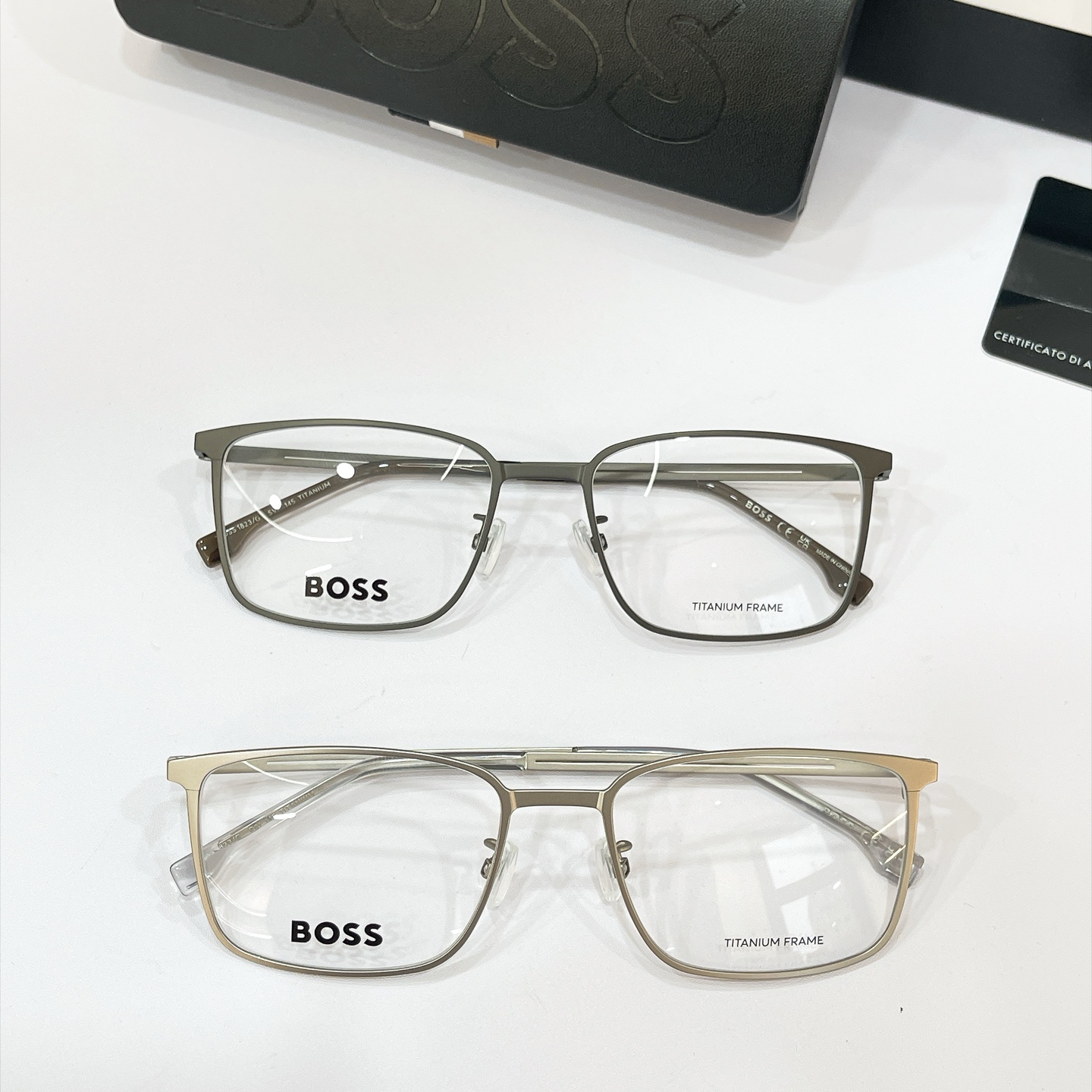 BOSS✨✨✨MODEL: Boss 1823✨✨✨SIZE：55口19-145✨✨✨钛～～原装货品～～