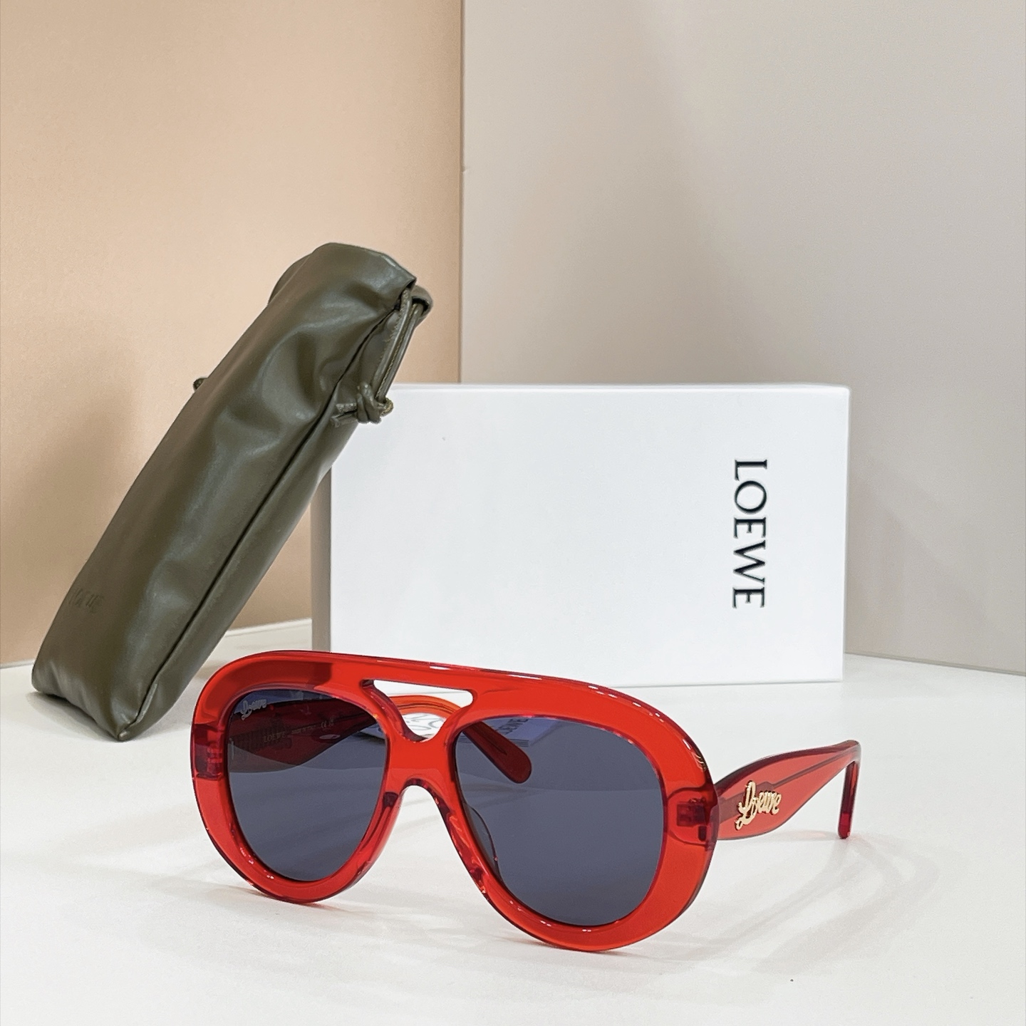 LOEWE🌟🌟🌟MODEL：ROUND S🆕 POLIER AVIATOR🌟🌟🌟SIZE：55口17-145🌟🌟🌟🆕 