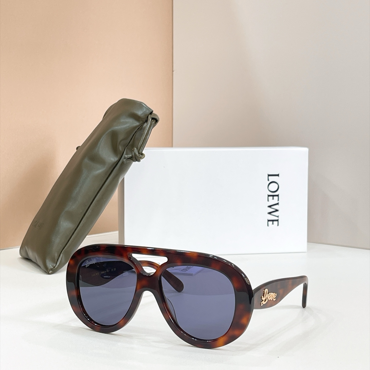 LOEWE🌟🌟🌟MODEL：ROUND S🆕 POLIER AVIATOR🌟🌟🌟SIZE：55口17-145🌟🌟🌟🆕 