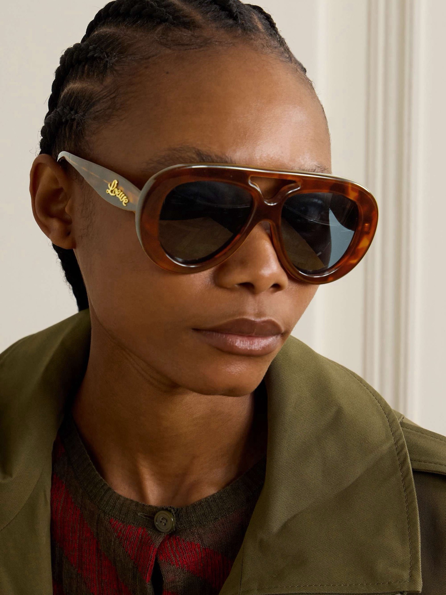 LOEWE🌟🌟🌟MODEL：ROUND S🆕 POLIER AVIATOR🌟🌟🌟SIZE：55口17-145🌟🌟🌟🆕 