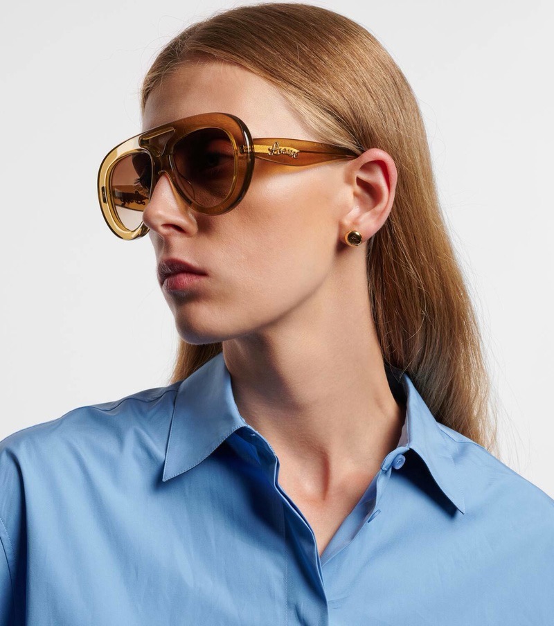 LOEWE🌟🌟🌟MODEL：ROUND S🆕 POLIER AVIATOR🌟🌟🌟SIZE：55口17-145🌟🌟🌟🆕 