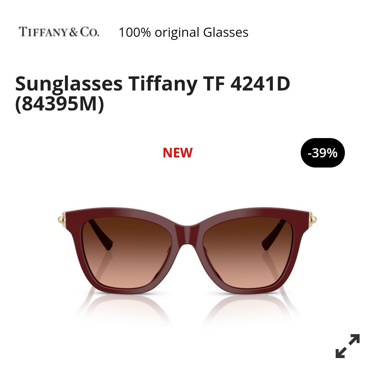 TIFFANY&Co.✨✨✨MODEL：TF4241D✨✨✨ SIZE：54口17-140✨✨✨🆕 