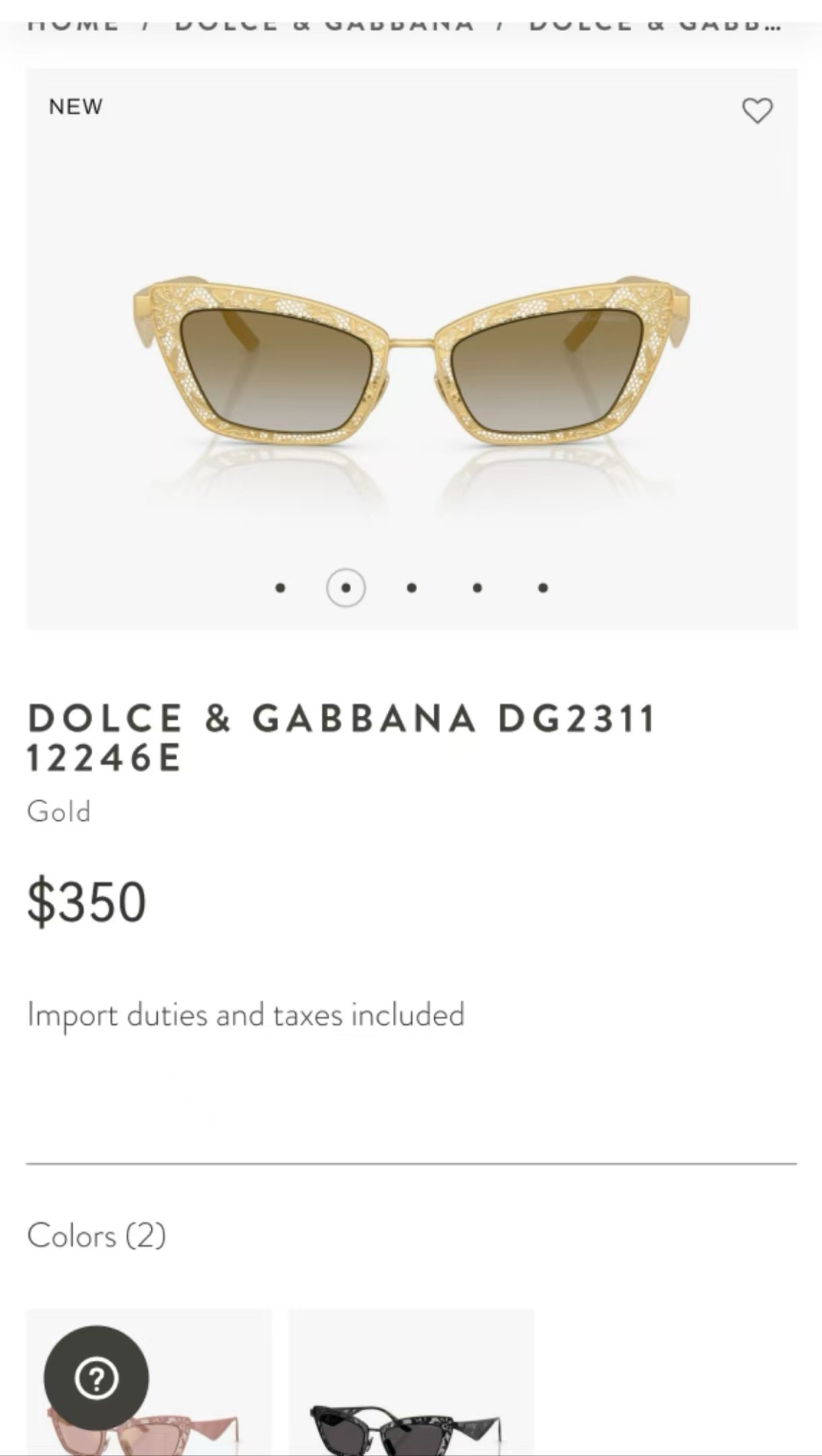 DOLCE & GABBAN*🌟🌟🌟MODEL：DG2311🌟🌟🌟SIZE：51口20-145🌟🌟🌟🆕 