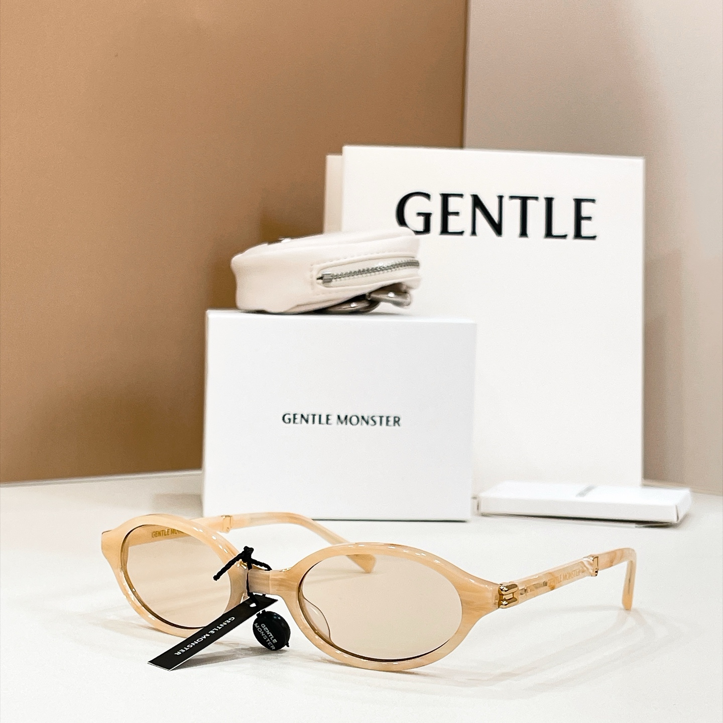 GENTLE MONSTER IVY Foldable Acetate Oval Sunglasses