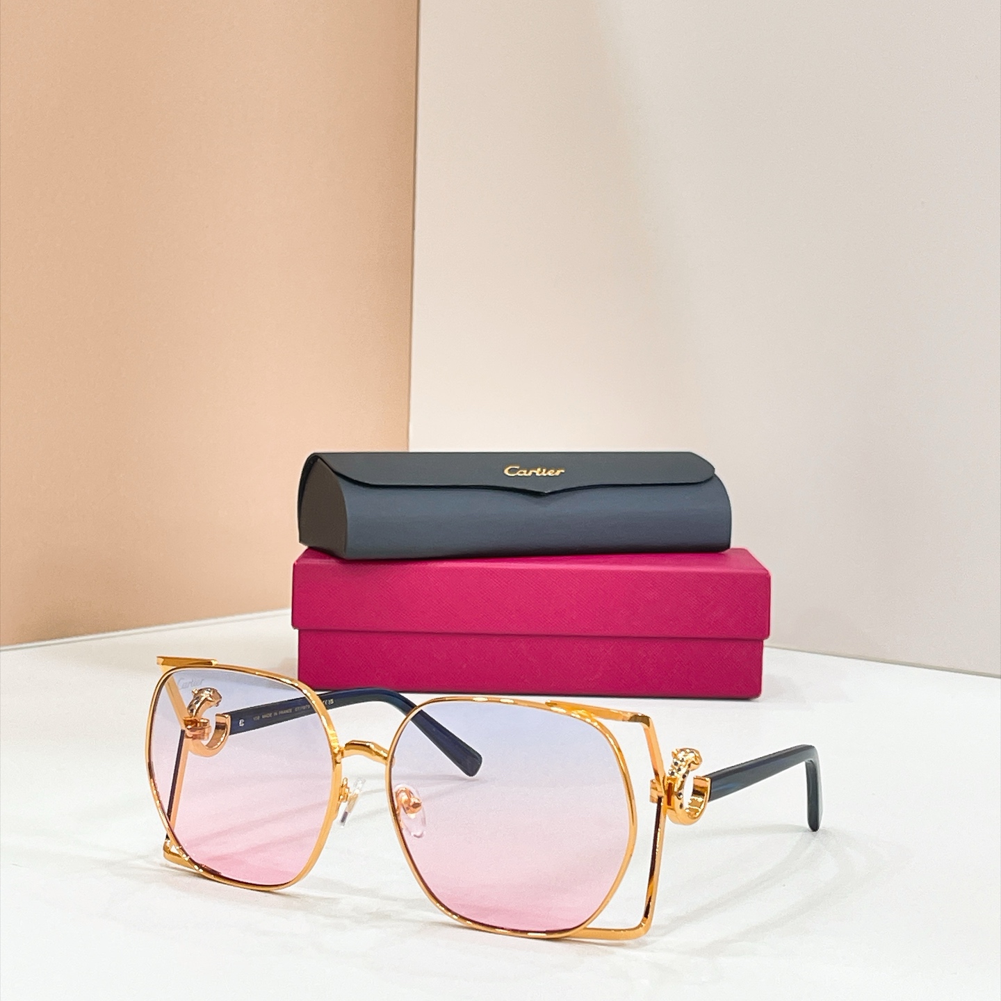 Cartier CT7197S Metal Square Sunglasses