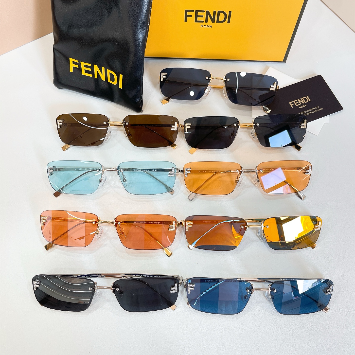FENDI✨✨✨MODEL：FE4172US✨✨ SIZE：58口18-140✨✨✨