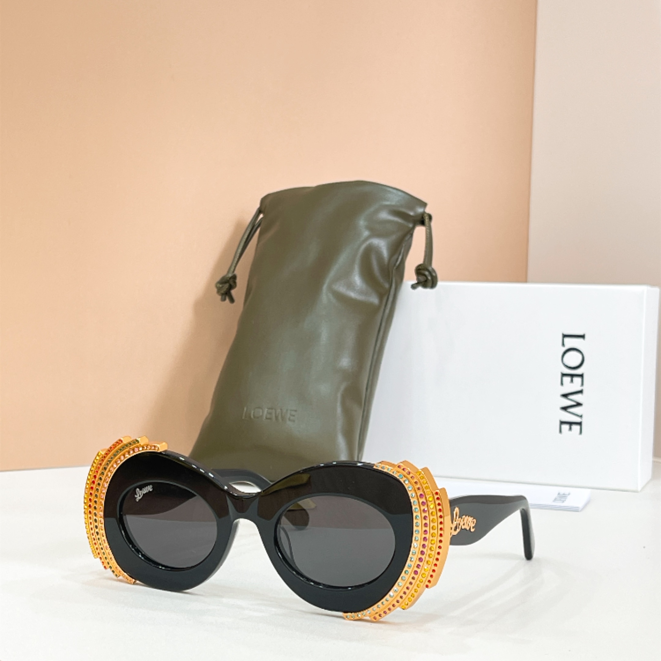 LOEWE🌟🌟🌟MODEL：RAVE OVAL🌟🌟🌟SIZE：48口24-145🌟🌟🌟