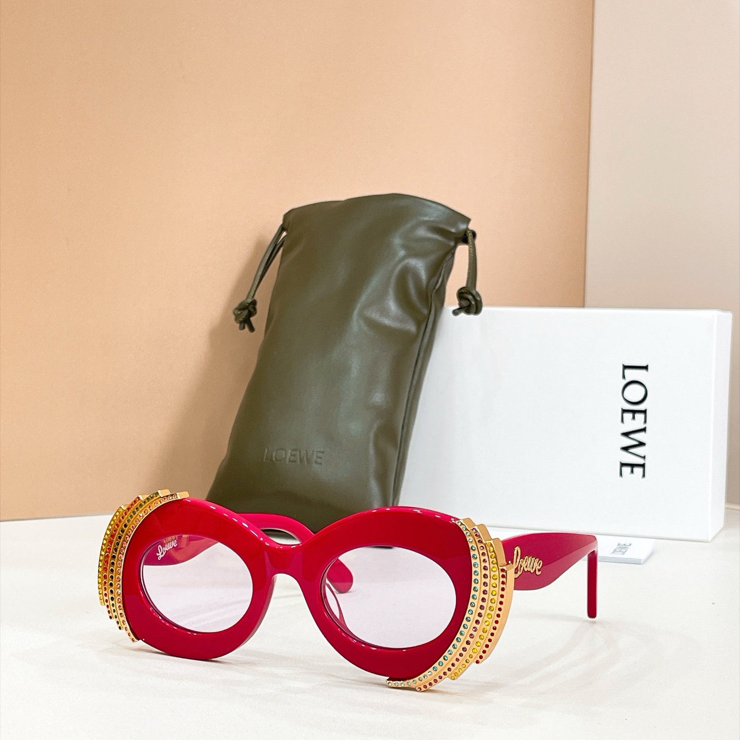 LOEWE🌟🌟🌟MODEL：RAVE OVAL🌟🌟🌟SIZE：48口24-145🌟🌟🌟