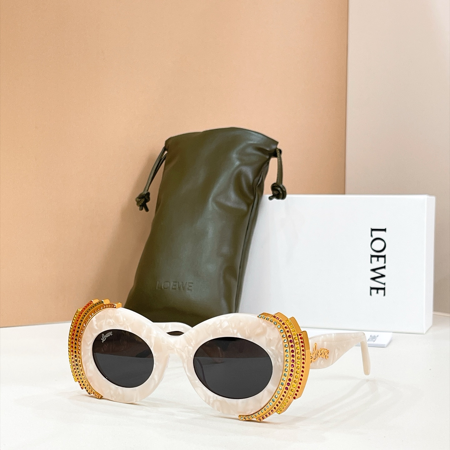 LOEWE🌟🌟🌟MODEL：RAVE OVAL🌟🌟🌟SIZE：48口24-145🌟🌟🌟