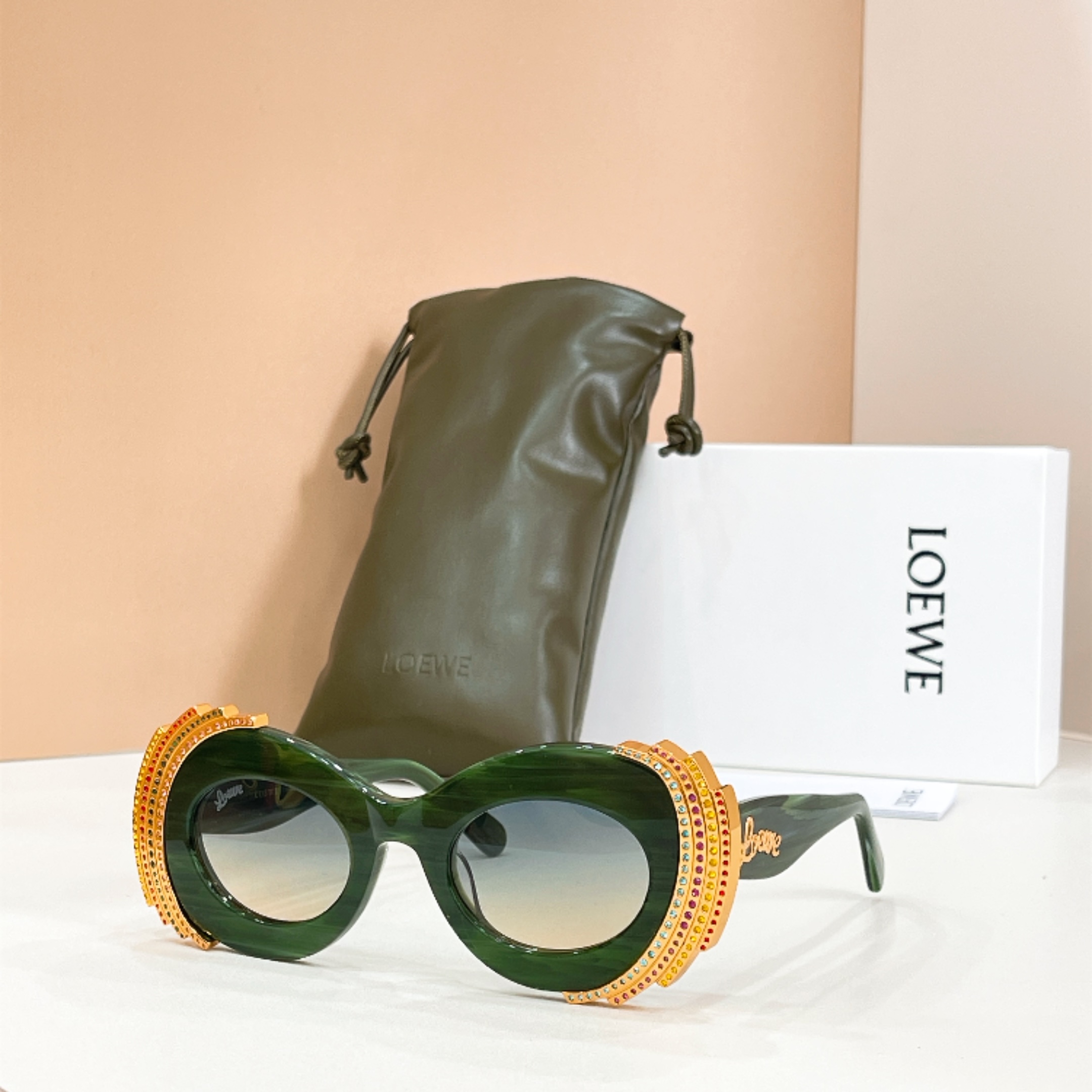 LOEWE🌟🌟🌟MODEL：RAVE OVAL🌟🌟🌟SIZE：48口24-145🌟🌟🌟