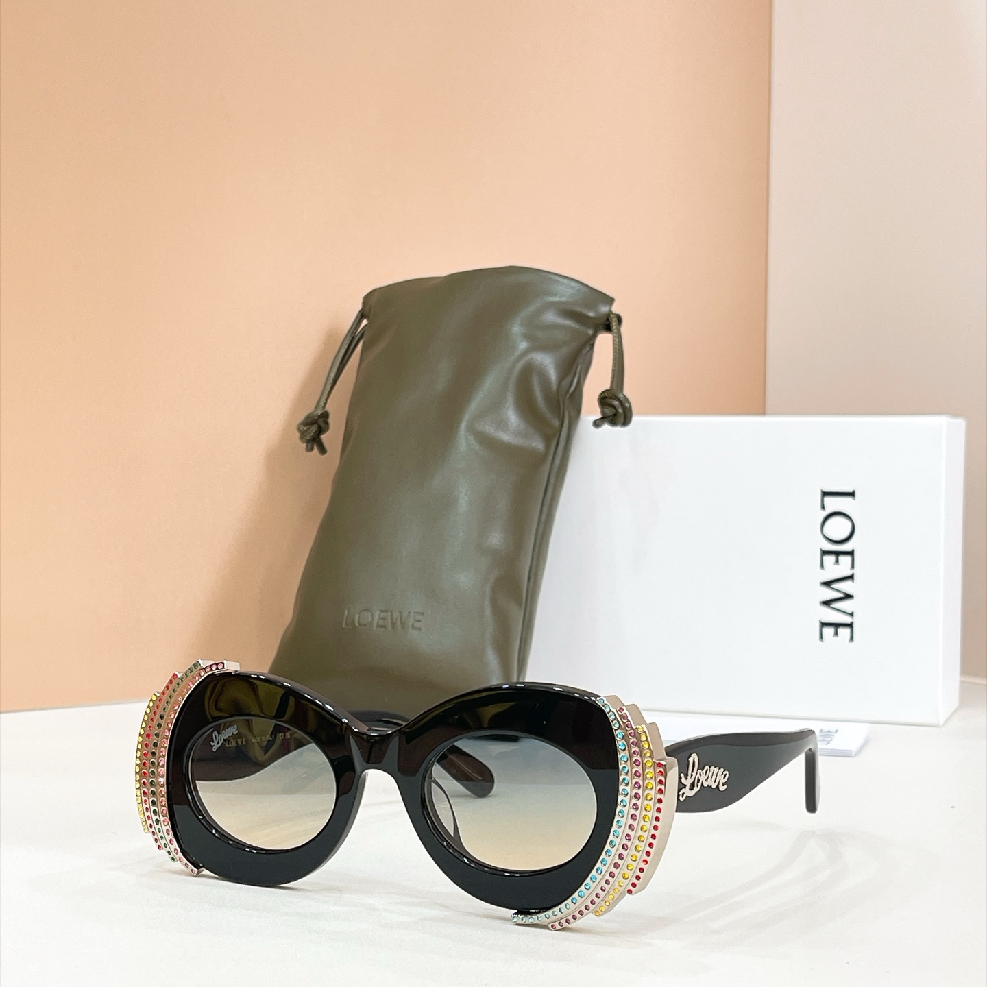 LOEWE🌟🌟🌟MODEL：RAVE OVAL🌟🌟🌟SIZE：48口24-145🌟🌟🌟