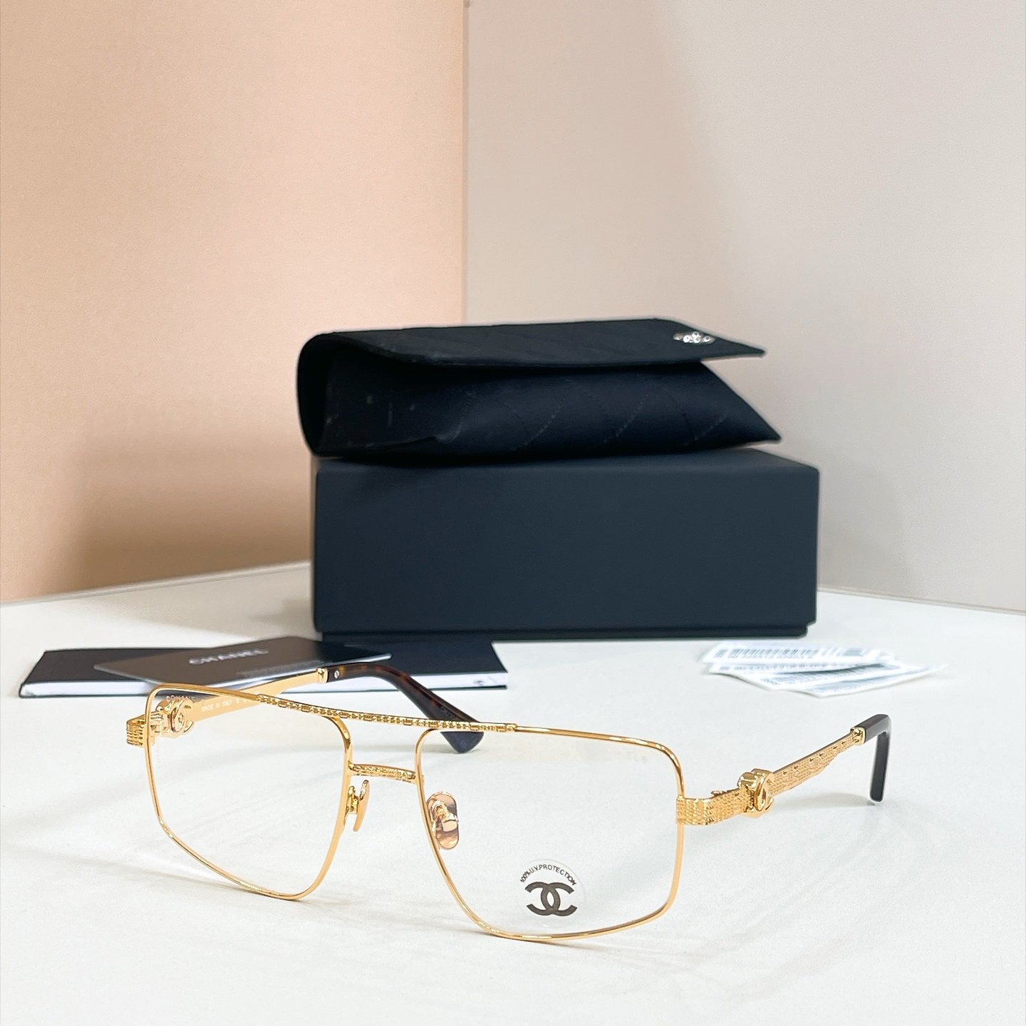 Chanel CH2229 Metal Square Glasses