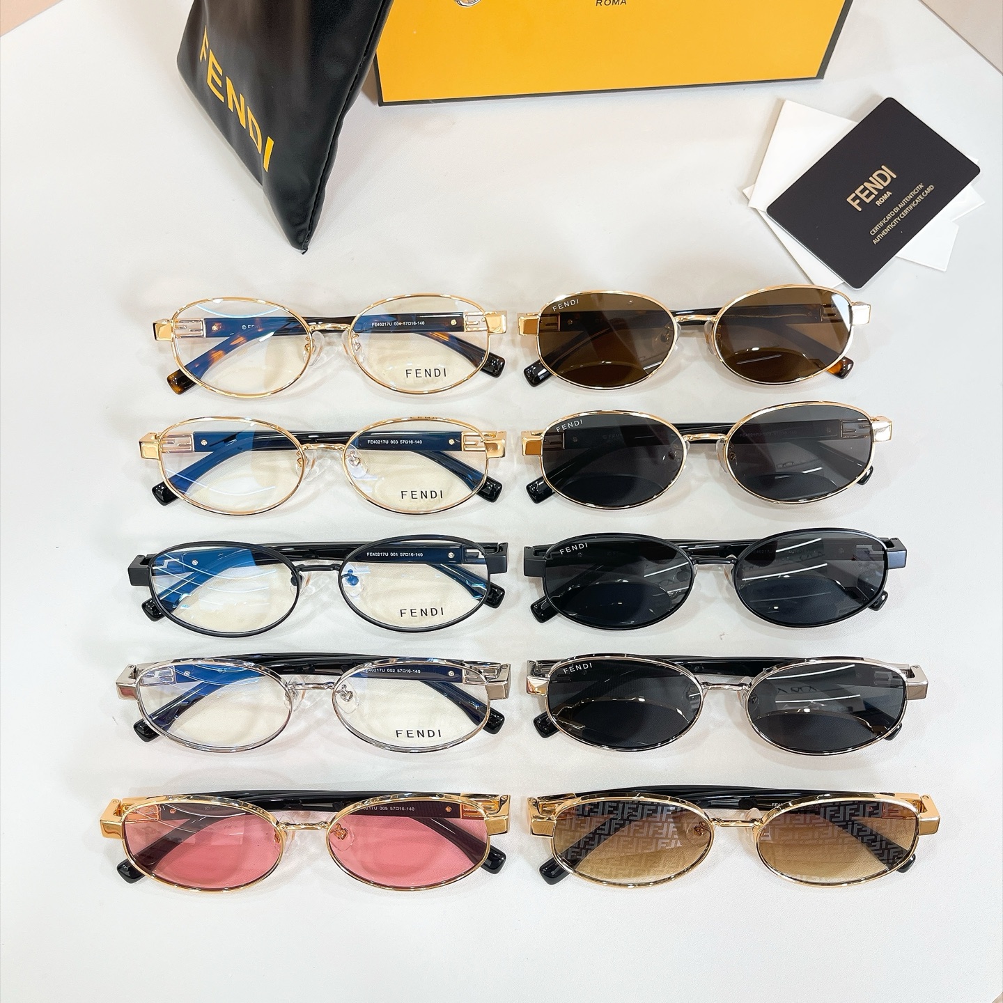 FENDI✨✨✨MODEL：FE40217U✨✨ SIZE：57口16-140✨✨✨