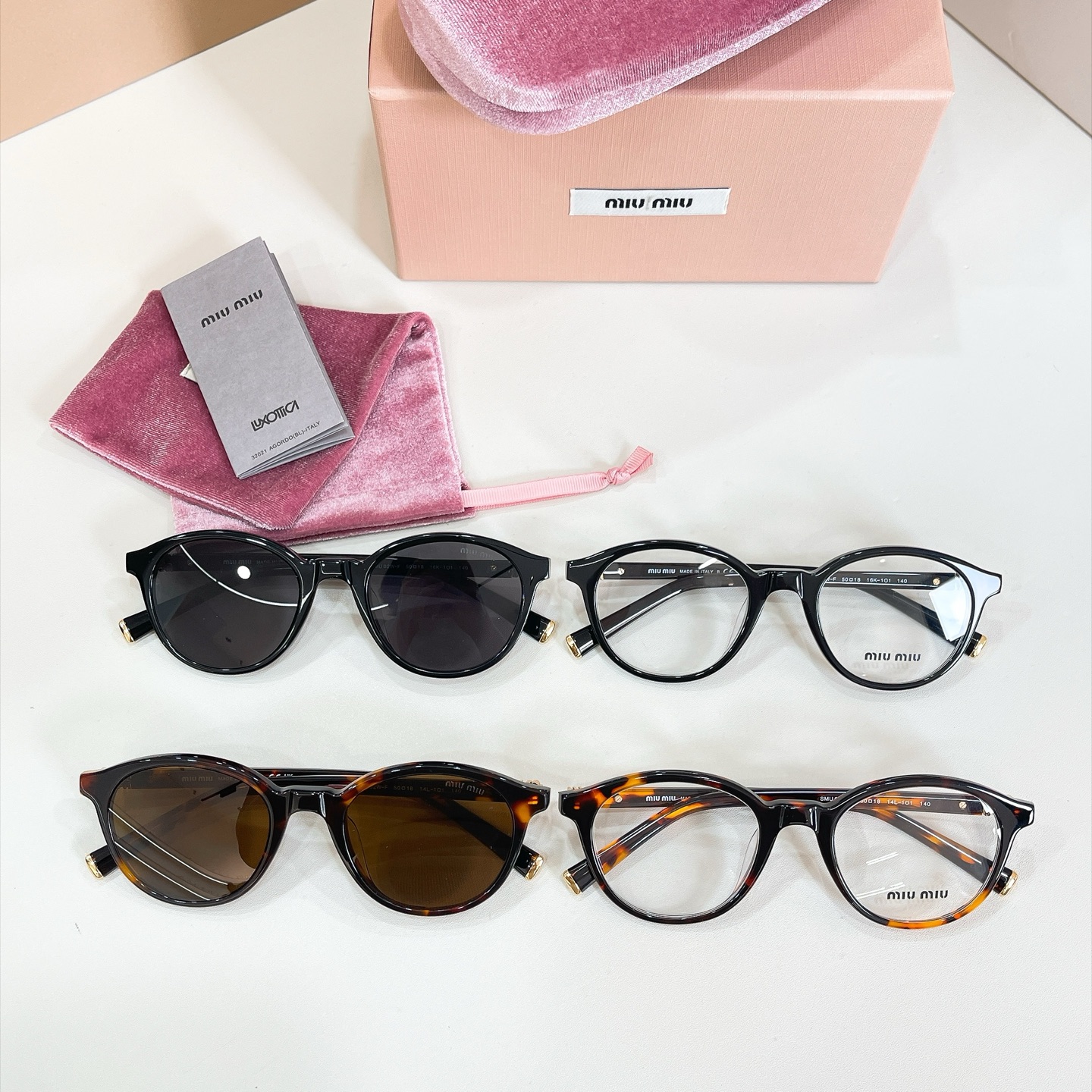 MIU MI*🎀🎀🎀 MODEL: MU 02W🎀🎀🎀SIZE：50口18-140🎀🎀🎀