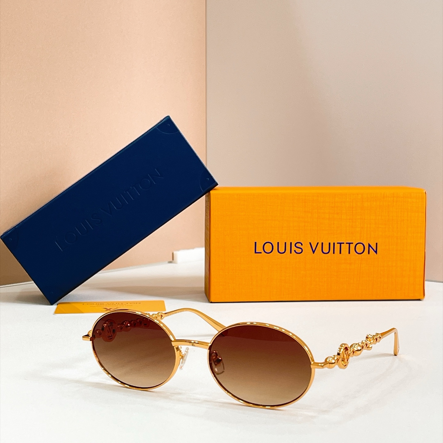 LOUIS VUITTON Sunglasses Metal Oval Z7336U