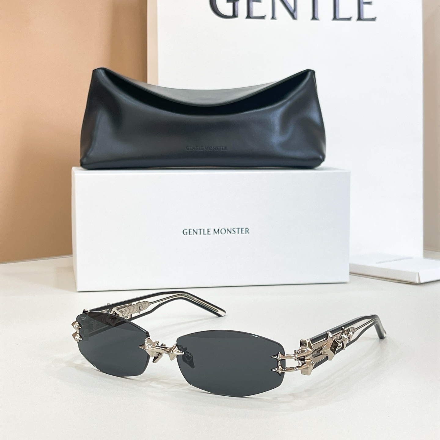 GENTLE MONSTER MANIFEST Rimless Metal Sunglasses