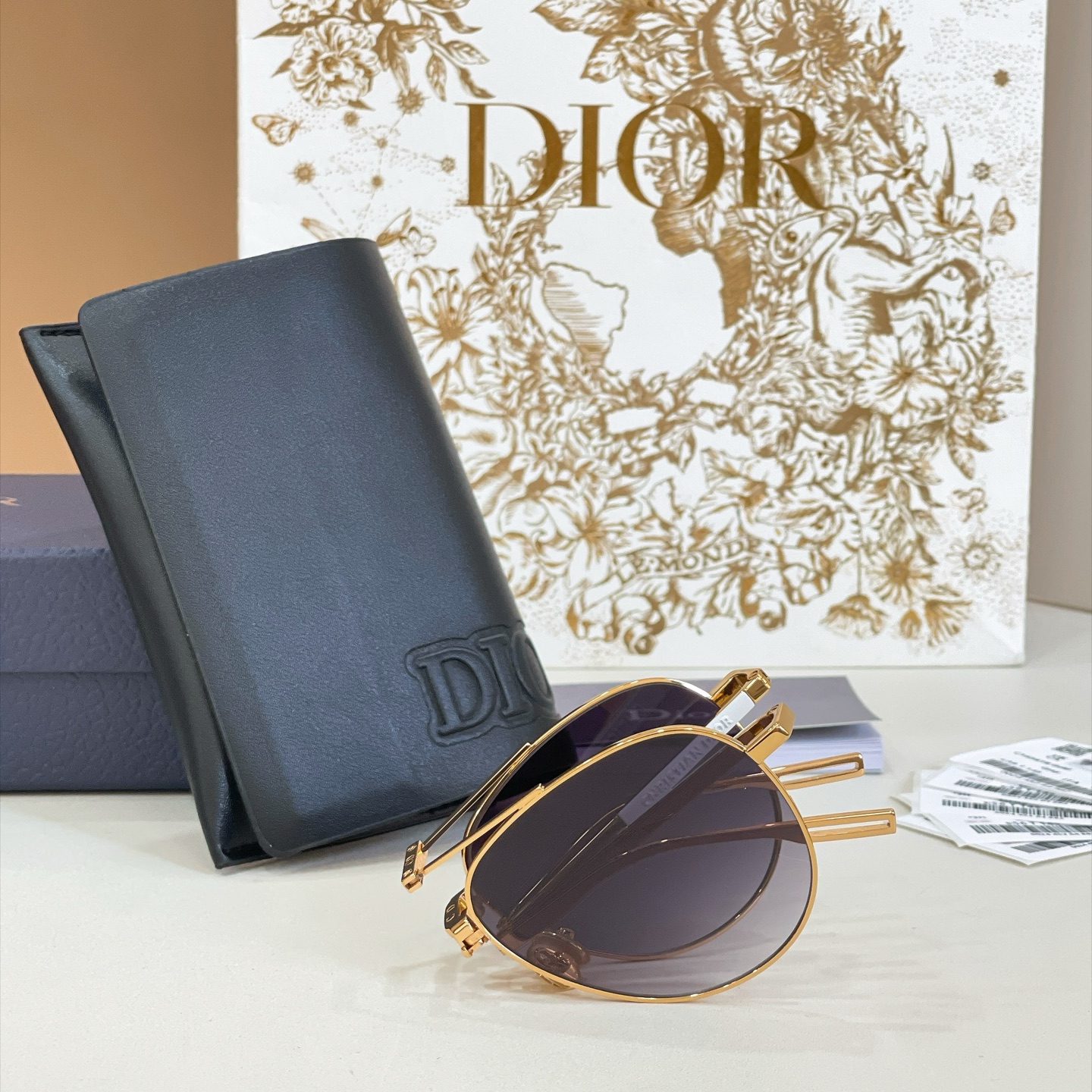 DIOR Sunglasses Metal Foldable