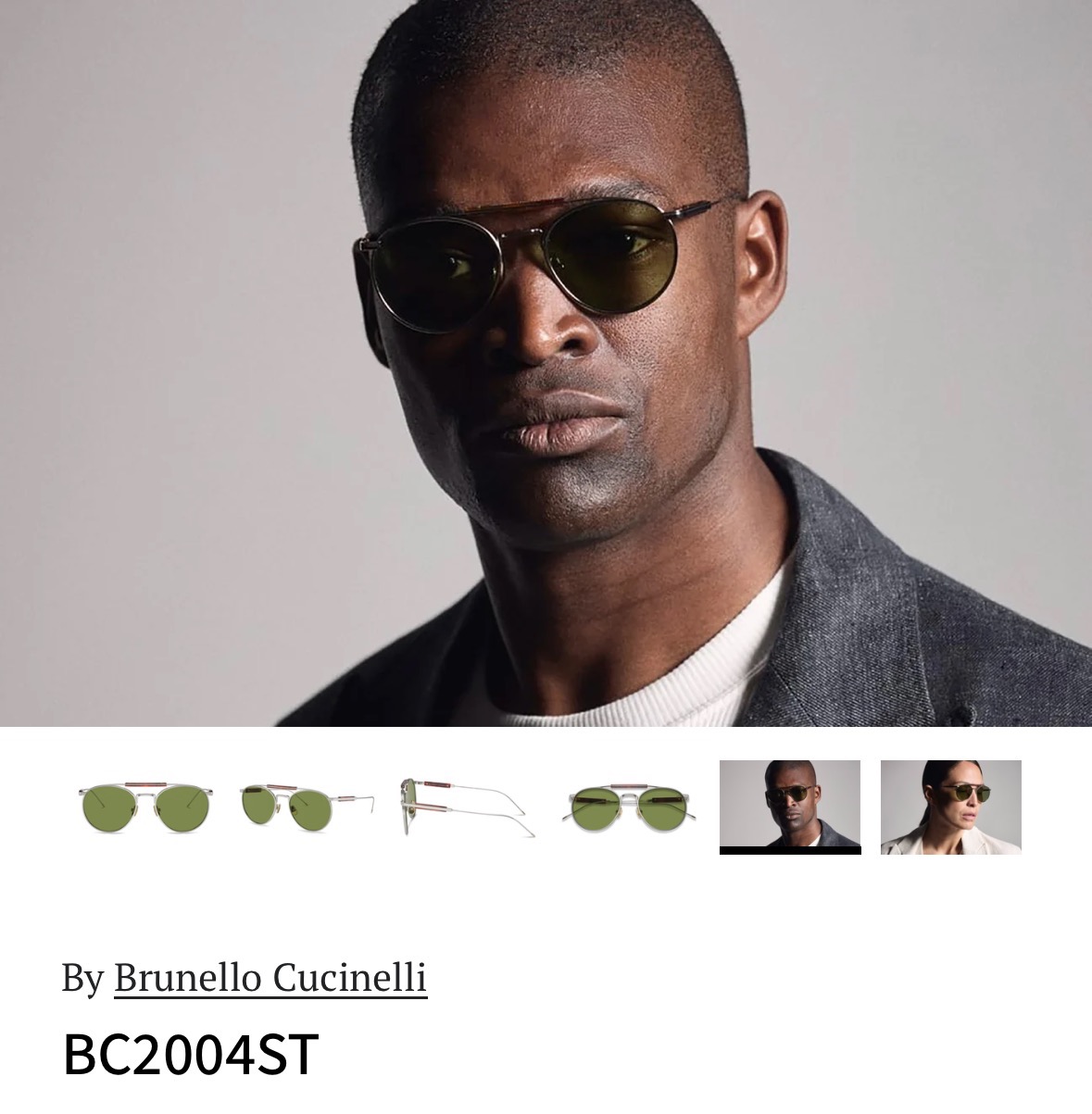BRUNELLO CUCINELLI&OLIVER PEOPLES🌿🌿🌿MODEL：BC2004ST🌿🌿🌿SIZE：55