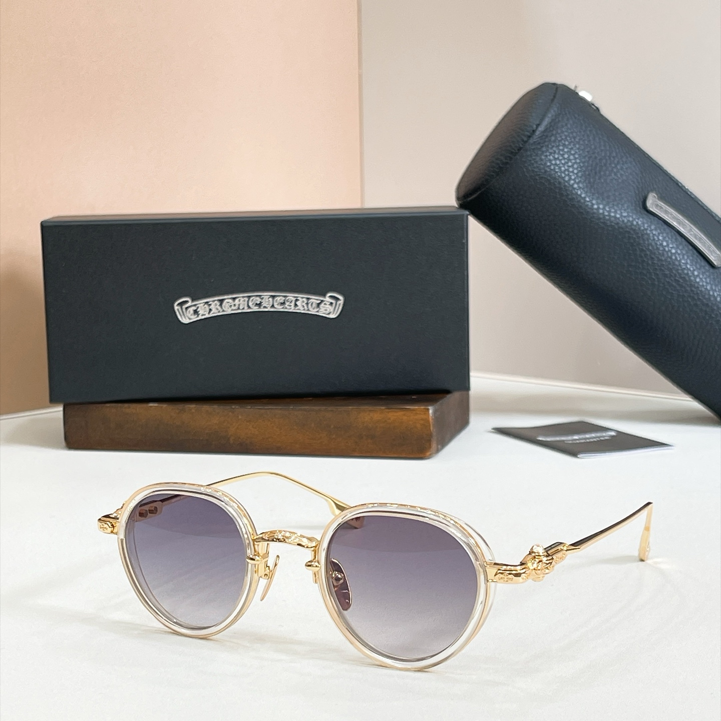 Chrome Hearts Sunglasses Metal Round Frame