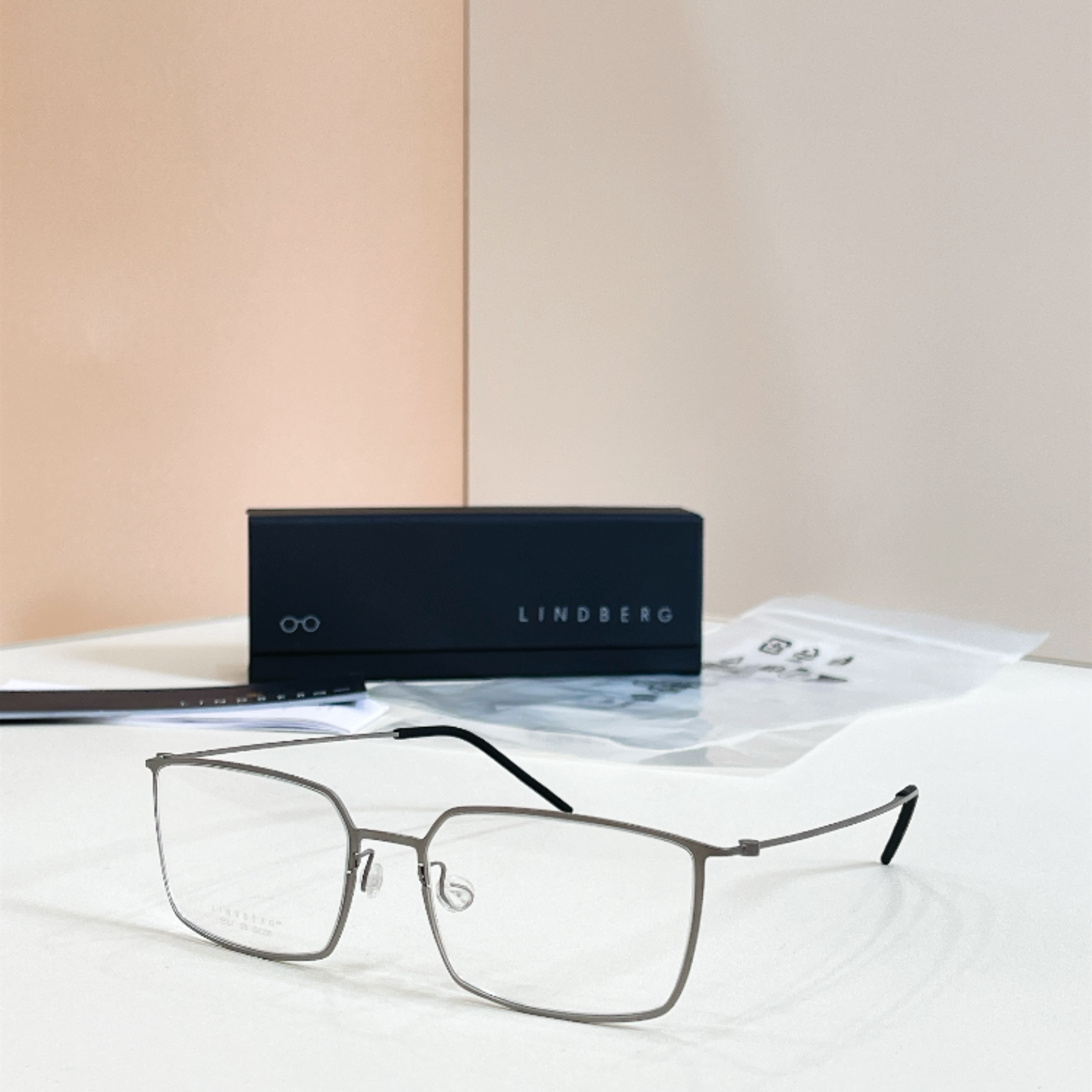 LINDBER*🌟🌟🌟MODEL：5536🌟🌟🌟Size：56口17-140🌟🌟🌟钛～～,盒子➕45