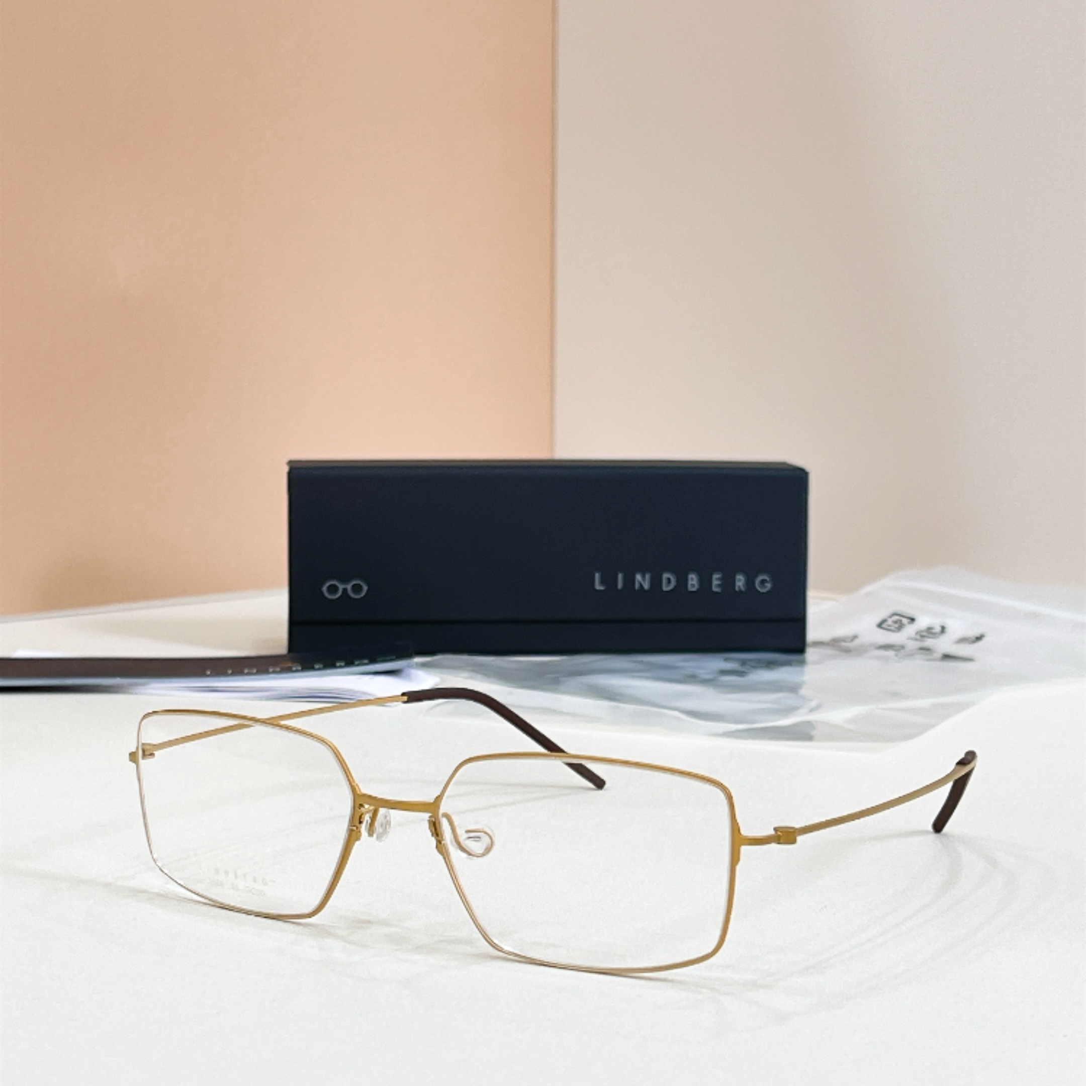 LINDBER*🌟🌟🌟MODEL：5551🌟🌟🌟Size：55口17-140🌟🌟🌟钛～～,盒子➕45