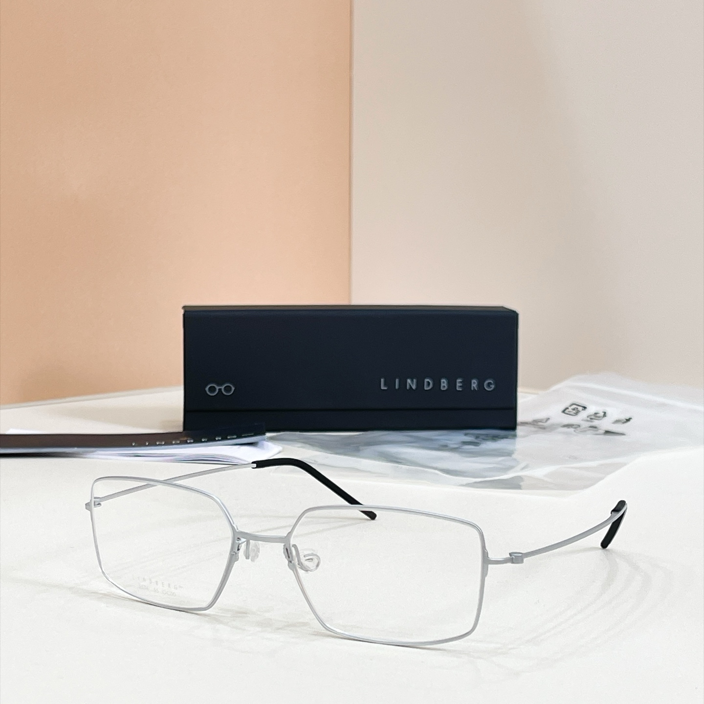 LINDBER*🌟🌟🌟MODEL：5551🌟🌟🌟Size：55口17-140🌟🌟🌟钛～～,盒子➕45