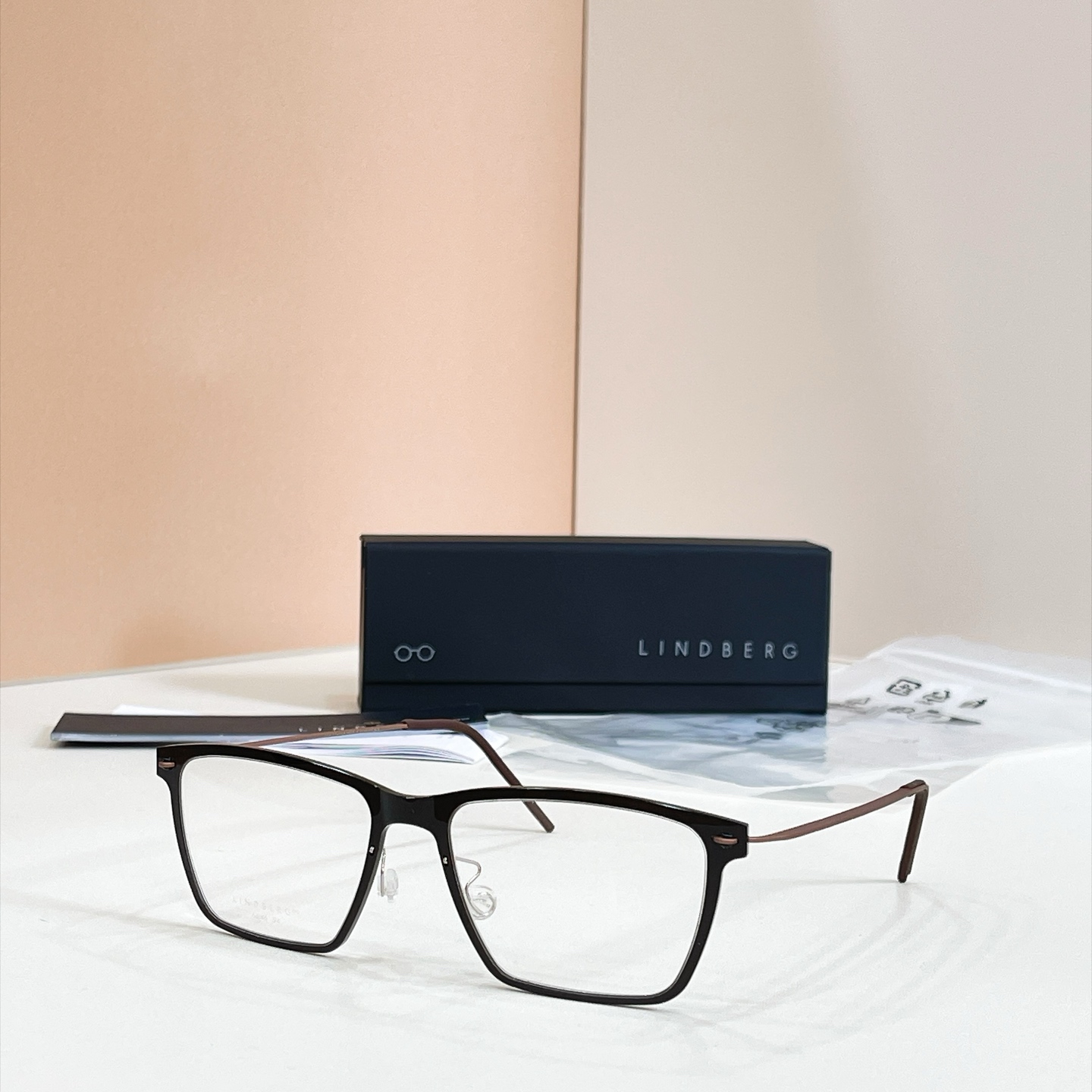 LINDBER*🌟🌟🌟MODEL：6646🌟🌟🌟Size：54口18-145🌟🌟🌟钛～～,盒子➕45