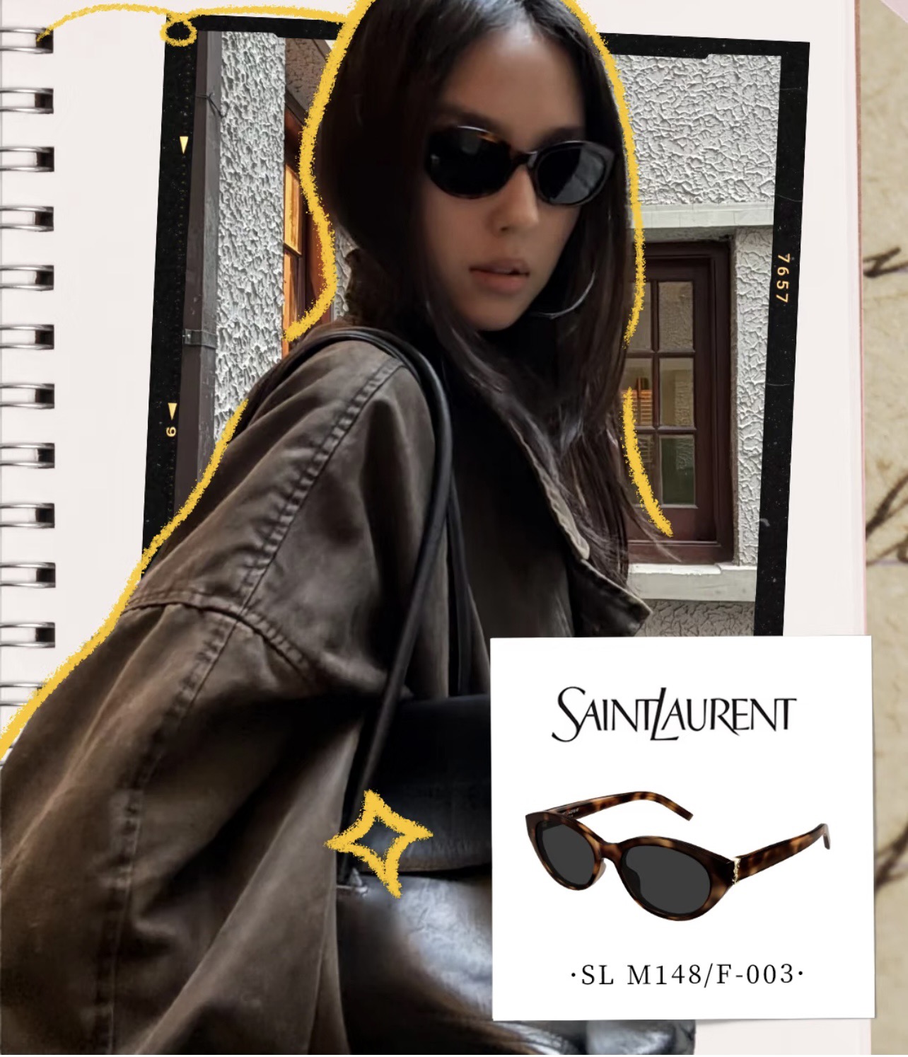 SAINT LAUREN*💫💫💫MODEL：SL M148💫💫💫SIZE：54口18-145💫💫💫
