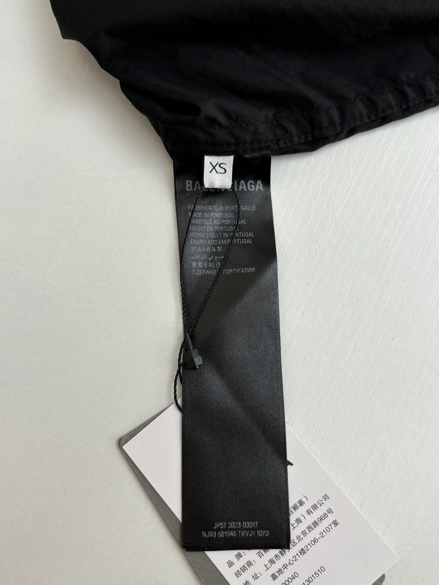 Balenciaga Balenciag*/巴黎Blcg 拼接刺绣连帽外套