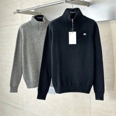 Celin*/赛琳 24FW 小刺绣高领半拉链毛衣原12,500购入,面料采用膨体羊毛绒混纺,轻柔触感, Celin*/赛琳 24FW 小刺绣高领半拉链毛衣原12,500购入,面料采用膨体羊毛绒混纺,轻柔触感,
