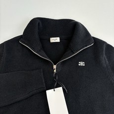 Celin*/赛琳 24FW 小刺绣高领半拉链毛衣原12,500购入,面料采用膨体羊毛绒混纺,轻柔触感, Celin*/赛琳 24FW 小刺绣高领半拉链毛衣原12,500购入,面料采用膨体羊毛绒混纺,轻柔触感,