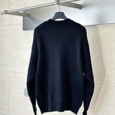 Balenciag*/巴黎Blcg 24FW 袖标编织圆领毛衣原10,600购入,定织新疆45支精纺羊毛 Balenciag*/巴黎Blcg 24FW 袖标编织圆领毛衣原10,600购入,定织新疆45支精纺羊毛