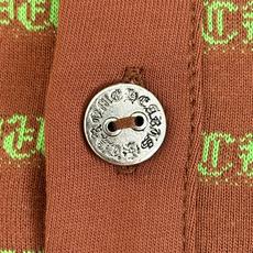 Chrome Hearts*/克罗心 十字条纹POLO长袖色织面料千米起订 成本昂贵 绣花采用进口田岛绣 Chrome Hearts*/克罗心 十字条纹POLO长袖色织面料千米起订 成本昂贵 绣花采用进口田岛绣