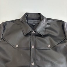 Chrome Heart*/克罗心 24SS CH双袖火焰藤蔓绣花皮衣夹克原84,300购入,面料定织采 Chrome Heart*/克罗心 24SS CH双袖火焰藤蔓绣花皮衣夹克原84,300购入,面料定织采
