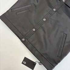 Chrome Heart*/克罗心 24SS CH双袖火焰藤蔓绣花皮衣夹克原84,300购入,面料定织采 Chrome Heart*/克罗心 24SS CH双袖火焰藤蔓绣花皮衣夹克原84,300购入,面料定织采