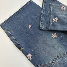 1V/路易 25FW 手工樱花水钻刺绣牛仔短裤原45500购入,由意大利进口高密度器械编织,纹路清晰,定 1V/路易 25FW 手工樱花水钻刺绣牛仔短裤原45500购入,由意大利进口高密度器械编织,纹路清晰,定