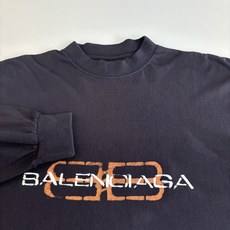 Balenciag*/巴黎Blcg 做旧字母印花长袖T恤6300购买ZP拆解打造,定制黑色平纹针织面料, Balenciag*/巴黎Blcg 做旧字母印花长袖T恤6300购买ZP拆解打造,定制黑色平纹针织面料,