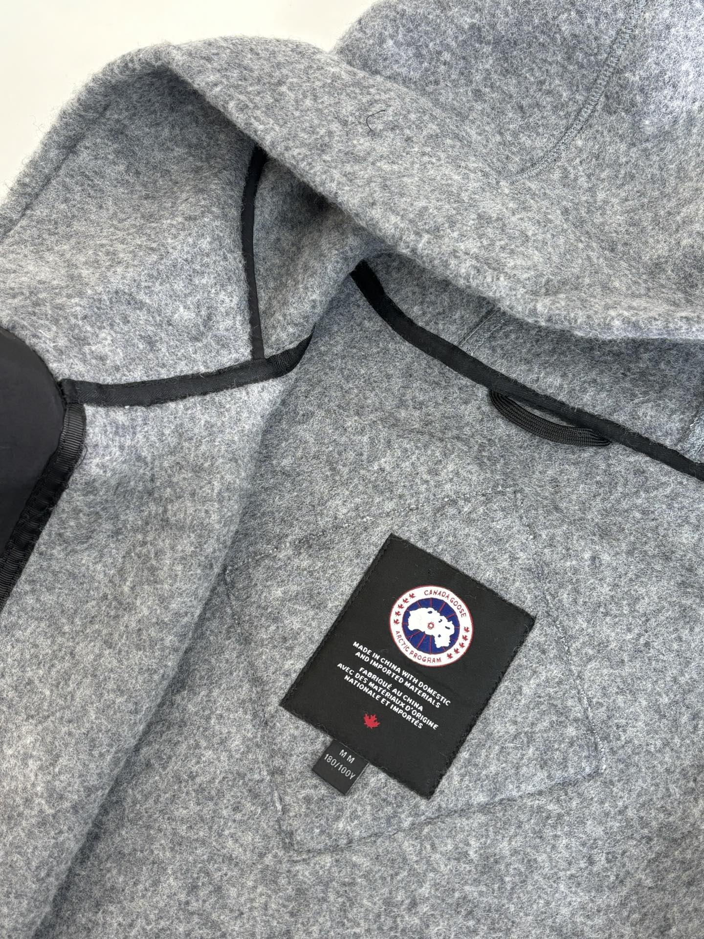 Canada Goos*/大鹅 羊毛呢绒面外套男女同款Size：S/M/L/XL