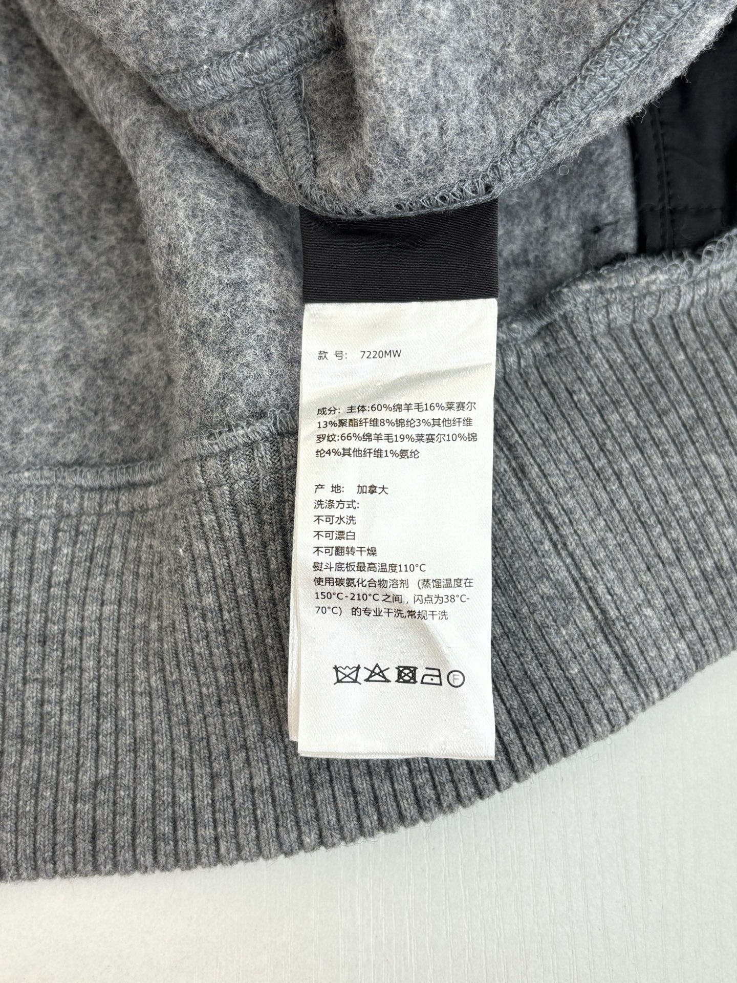 Canada Goos*/大鹅 羊毛呢绒面外套男女同款Size：S/M/L/XL