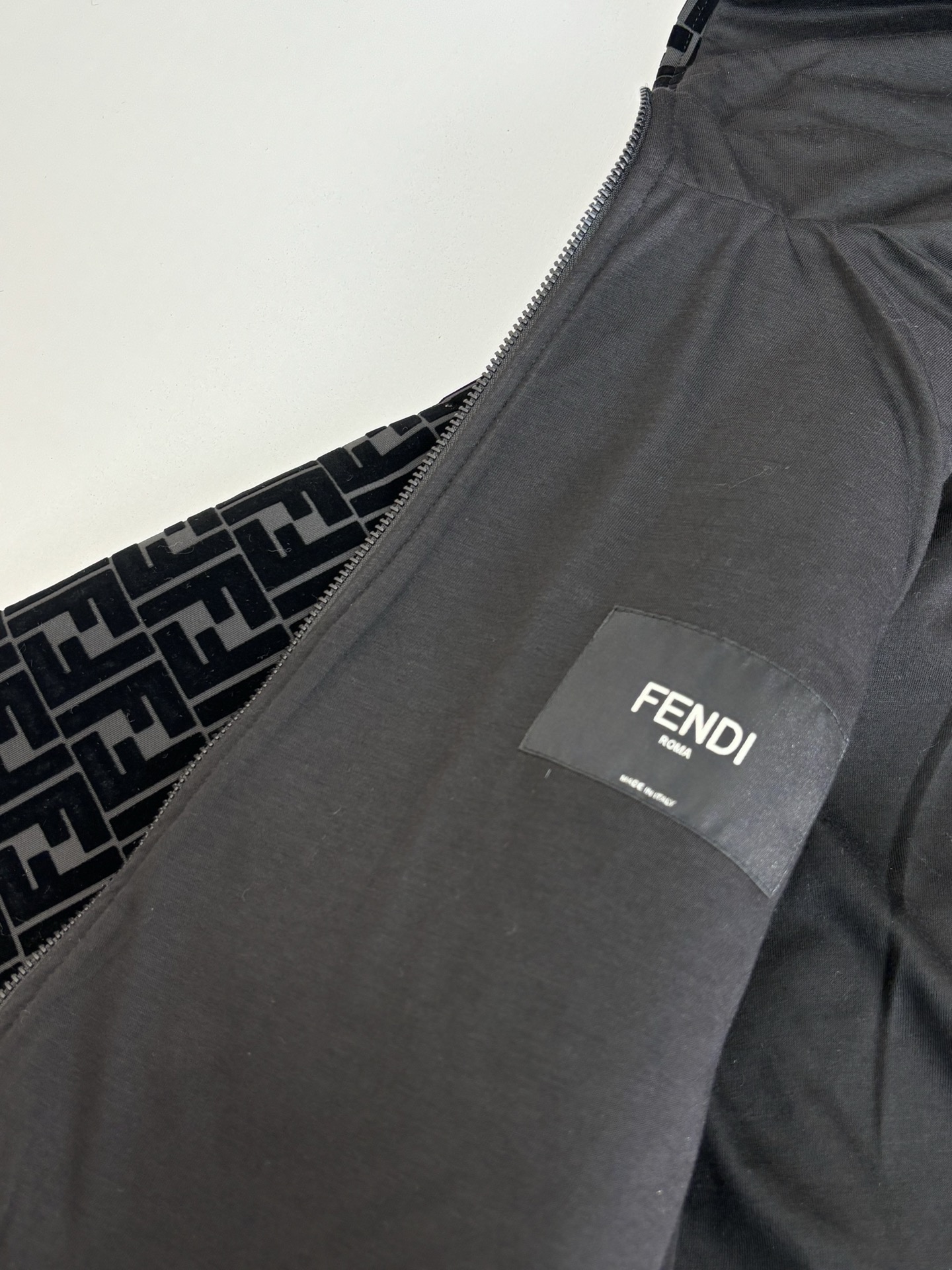 Fend*/芬迪 老花植绒满印连帽夹克外套Size：S/M/L/XL