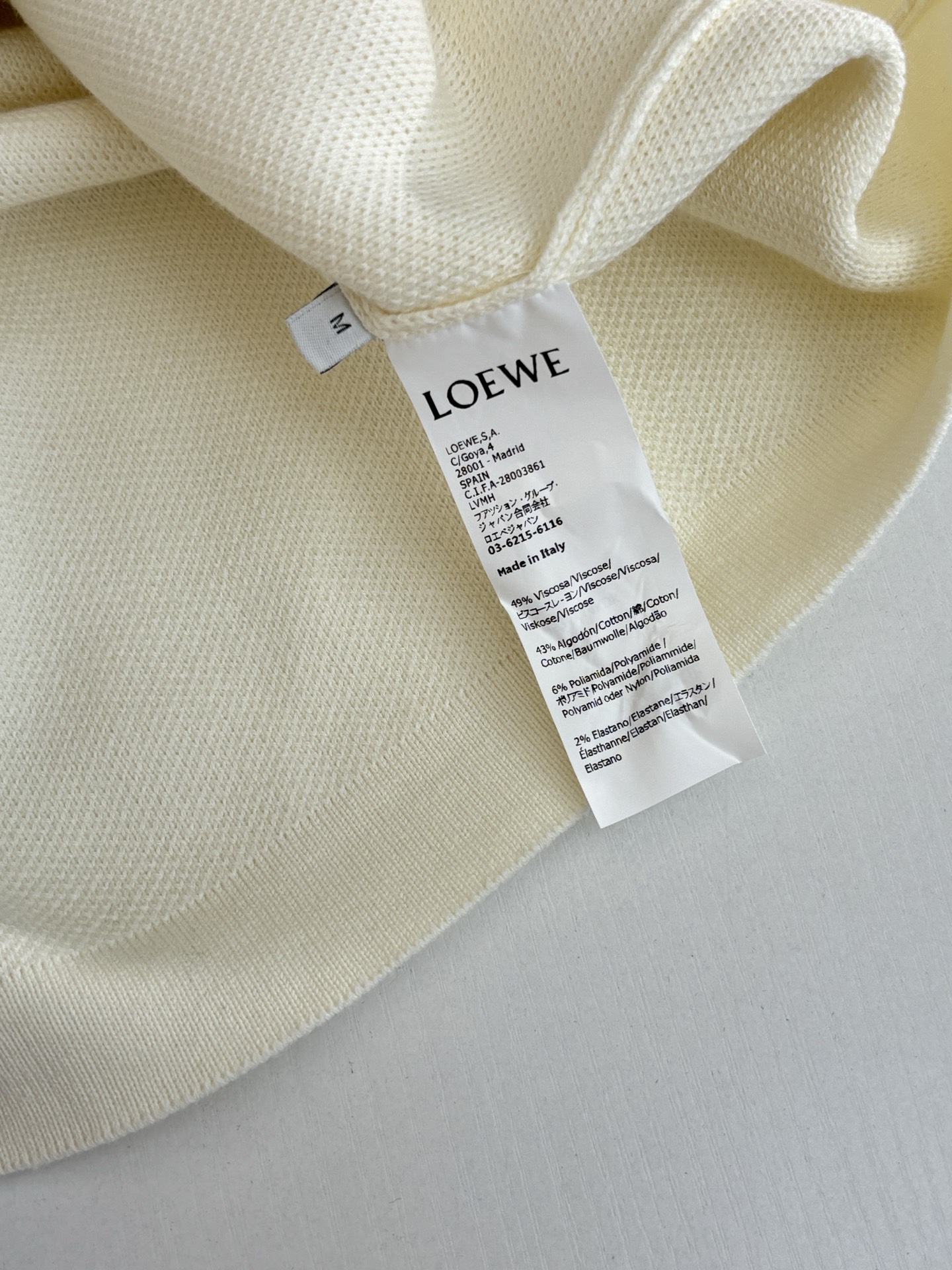 Loew*/罗意威 25新配色 Anagram口袋套头针织毛衣 Size：S/M/L/XL