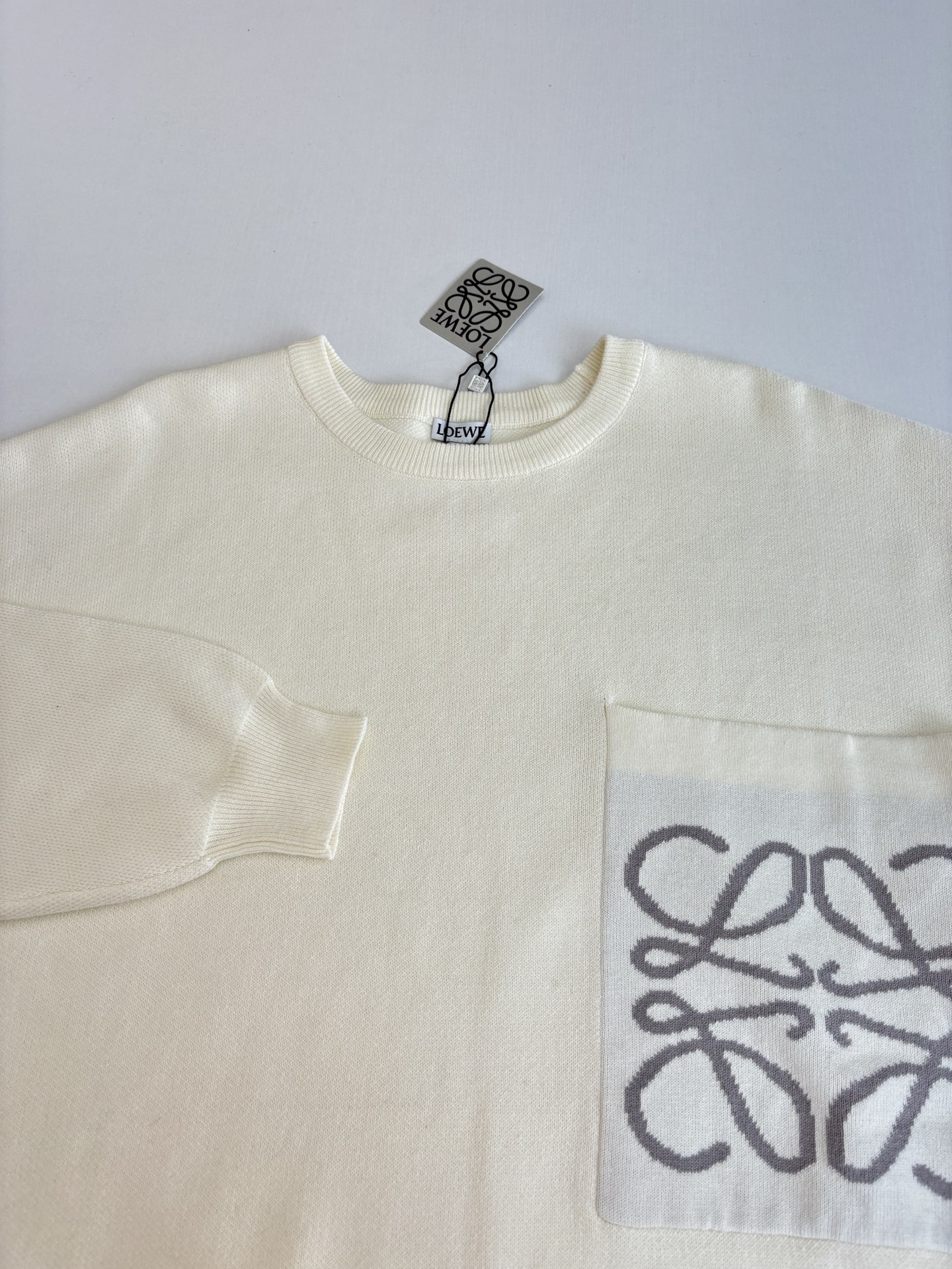 Loew*/罗意威 25新配色 Anagram口袋套头针织毛衣 Size：S/M/L/XL