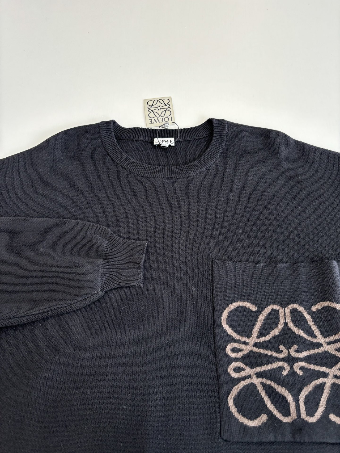 Loew*/罗意威 25新配色 Anagram口袋套头针织毛衣 Size：S/M/L/XL