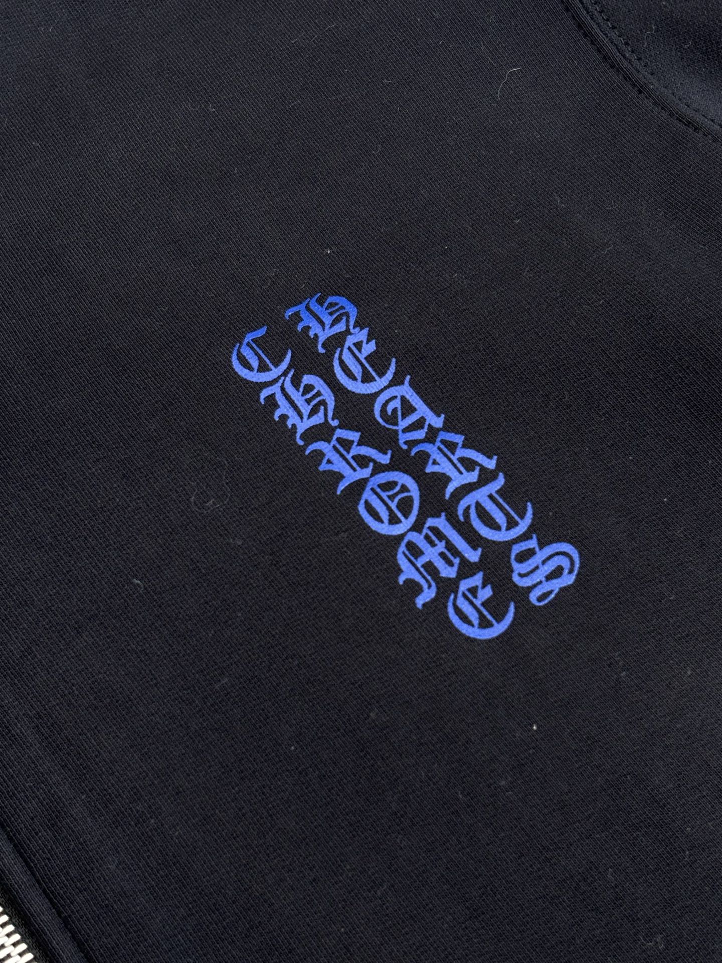 Chrome Hearts Blue Graphic Print Zip-Up Hoodie, Cotton Blend, Relaxed Fit 5 i1758273194798 3999 0 4