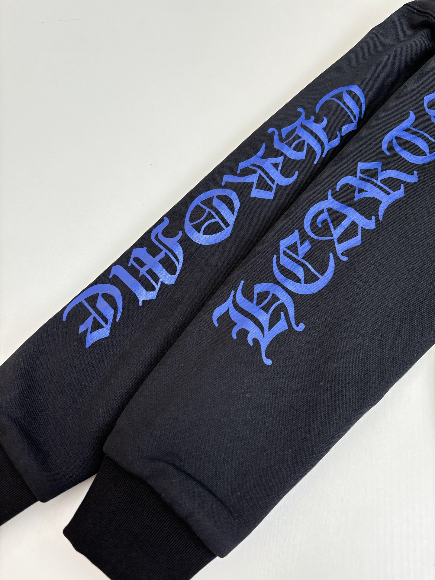 Chrome Hearts Blue Graphic Print Zip-Up Hoodie, Cotton Blend, Relaxed Fit 9 i1758273196648 7022 0 8