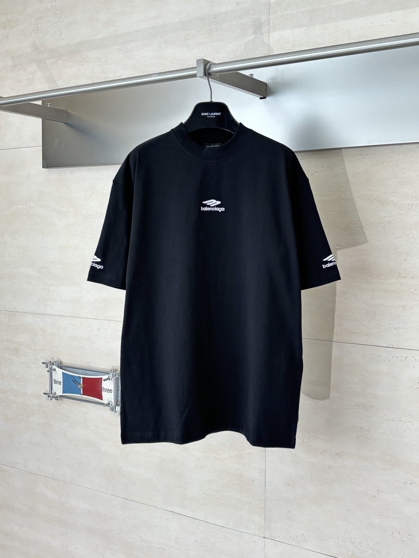 P130 Balenciag*/París 3B SPORTS ICON SKI camiseta de manga corta bordada comprada por 5500 fabricación auténtica, hilad…
